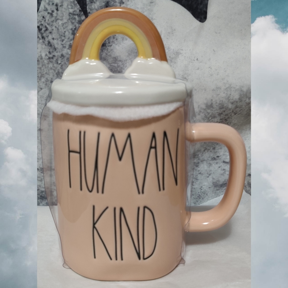 🌈Rae Dunn Rainbow 'Human Kind' Mug